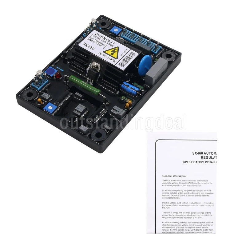 SX460 Automatic Voltage Regulator Generator AVR Module Volt Regulator Plate ot25