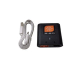 Smart S120 USB-C charger with power cable, black device with orange indicator