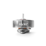 HGLRC brushless motor with silver housing, HGLRC logo, and central shaft