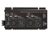 RDL FP-MPA2 Phantom Adapter Dual Mic 12V / 24V / 48V XLR