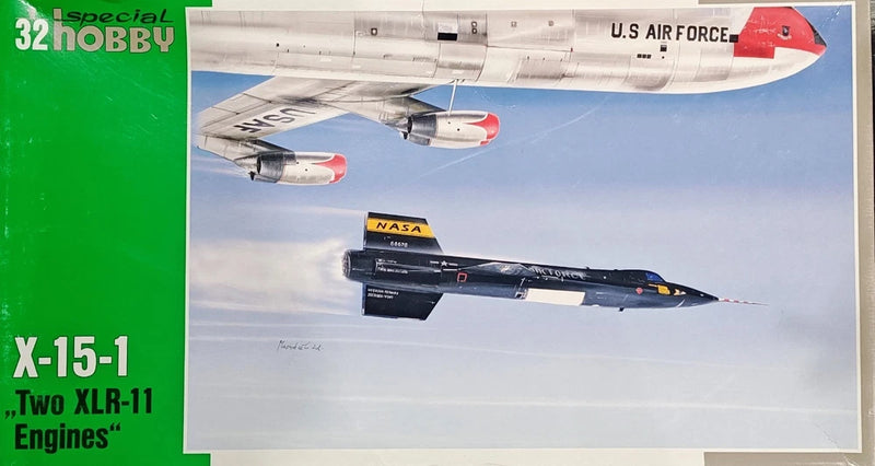 Special Hobby 1/32 X-15-1 model kit with two XLR-11 engines, box art