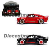 Jada 1:24 JDM Tuners 1974 Mazda RX-3 Glossy Black/Red Diecast Model Car New