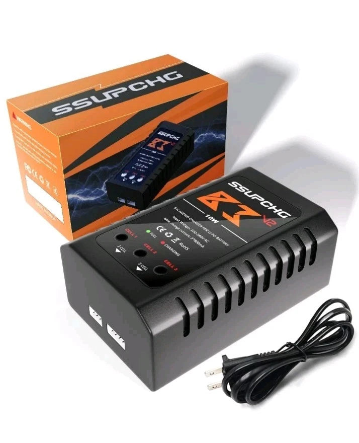 Battery Charger for 2S 3S LiPo Battery, Balance Charger for XHR Plug Battery,... Battery