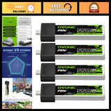High-Performance 1S LiPo Battery 550mAh 100C HV 3.8V BT2.0 Connector for FPV Tin Battery