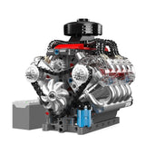 V8 Engine Motor Engineering Model Toy Gift Fit 6 * AA Batteries (Not Included) Battery