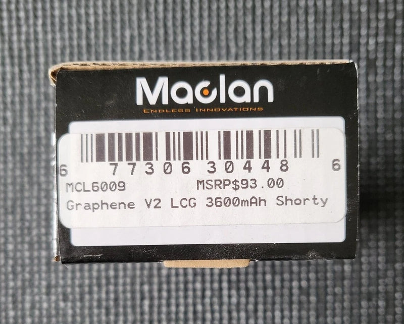 Maclan HV Graphene V2 2S Shorty LiPo LCG Battery (7.6V/3600mAh) MCL6009 *NEW Battery