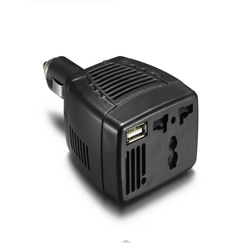 Car 75W 12V DC To 110/220V AC Power Inverter Adapter + USB 5V Charger For Laptop