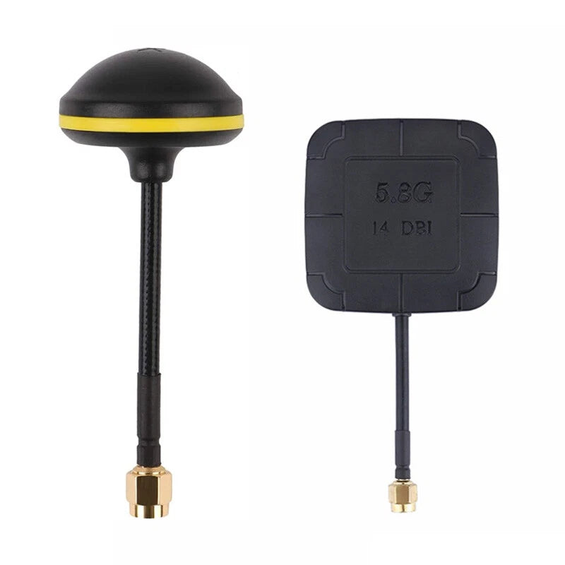 5.8G 14DBI Mushroom / Flat Panel FPV Antenna RP-SMA for FPV Drone RC Quadcopter