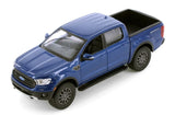 2019 Ford Ranger Lariat 1/27 Scale Diecast Metal Model by Maisto - BLUE