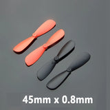 45mm Propeller Props Set for 0.8mm Shaft Motor RC Plane Aircraft Quadcopter DIY