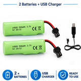 Backup Lipo Battery 2PCS for E35 DE38 DE40 DE50 Double-Sided Stunt RC Toy Car Battery