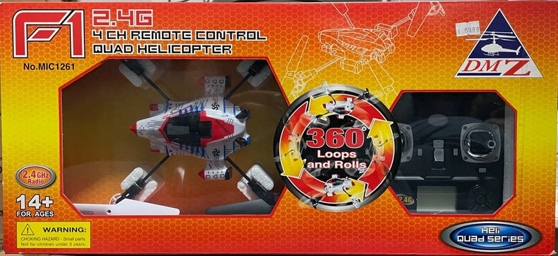 DMZ IMEX: F1 Transmitter 2.4GHz 4CH Remote Control Quad Helicopter- New In Box