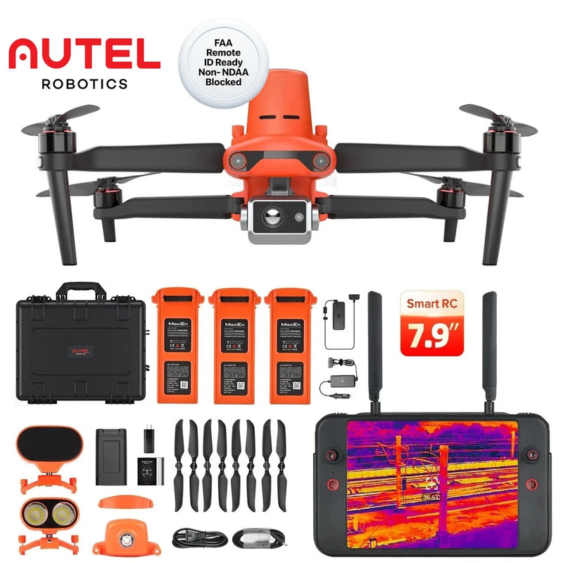 Autel EVO II Dual 640T V3 Enterprise Drone & RTK Module Supprot REMOTE ID