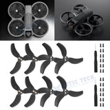 8x Black Tips Spare Blades Props for DJI Avata 2 Drone Accessories Light Weight