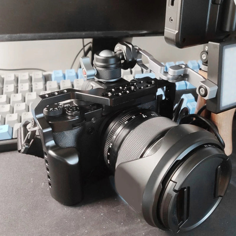 Aluminium Alloy Multi Holes Extension Cage Accessory For Fuji XT3 XT2 Mirrorless