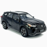 1:32 Highlander XSE Model Car Diecast Toy Vehicle Kids Toys for Boys Gifts Black Battery