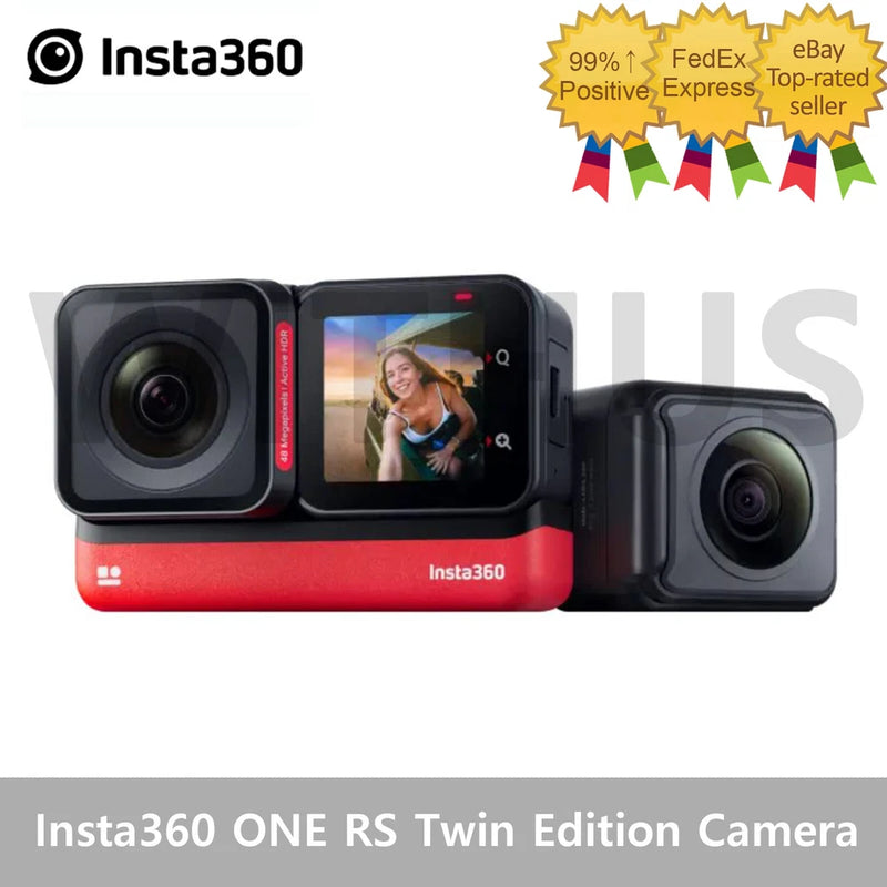 Insta360 ONE RS Twin Edition Action Camera 4K 60fps Action & 5.7K 360 Camera