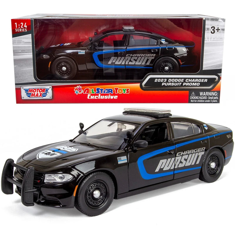 Motormax 2023 Dodge Charger Police Pursuit PPV 1/24 Diecast Model 76815