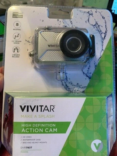 Brand New Vivitar DVR783HD High Definition Action Cam in Waterproof Case