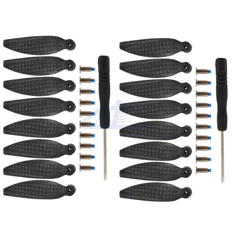 16pcs For DJI Mini 4K Accessories Low-Noise Propellers Carbon Fiber Prop Blade