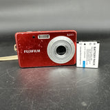 Fujifilm FinePix J120 10.0MP Digital Camera, Red - Tested