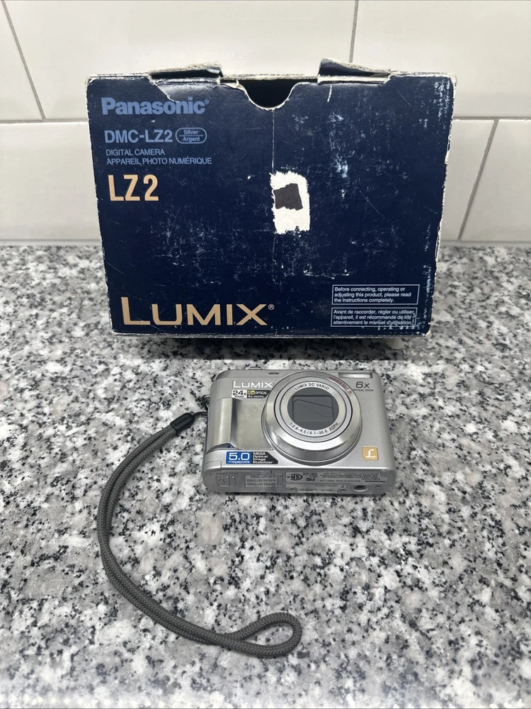 Panasonic Lumix DMC-LZ2 5.0MP Digital Camera 5.0MP 24x Zoom Digital Tested