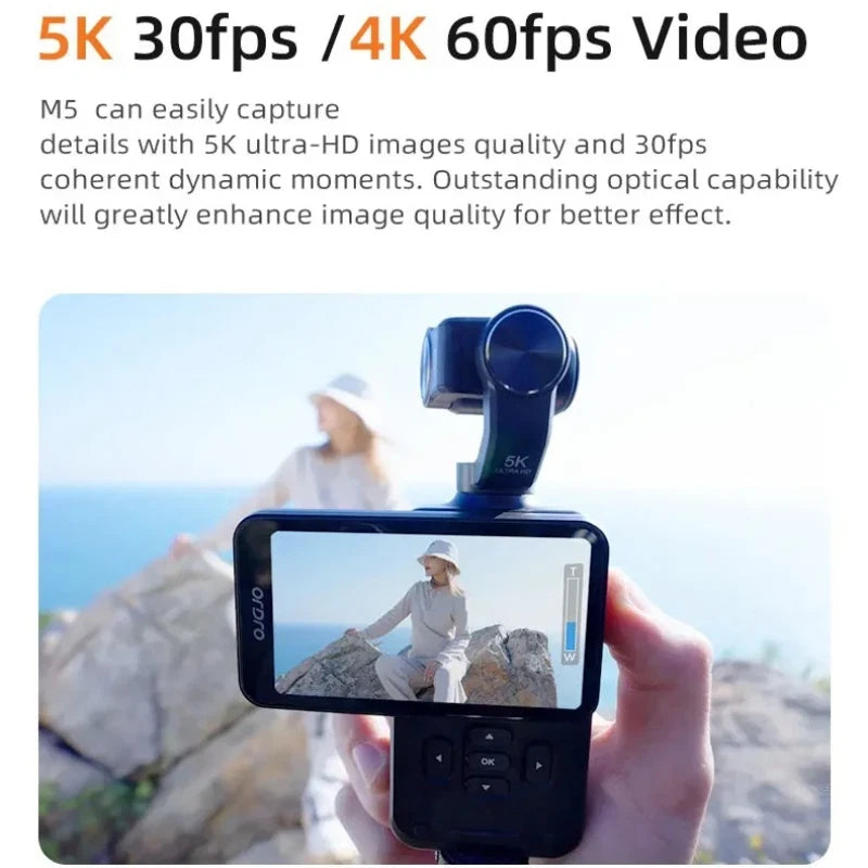 Vlog Action Camera M5 180?? Rotation Lens 3.5"creen Face Tracking IR Night Visonn