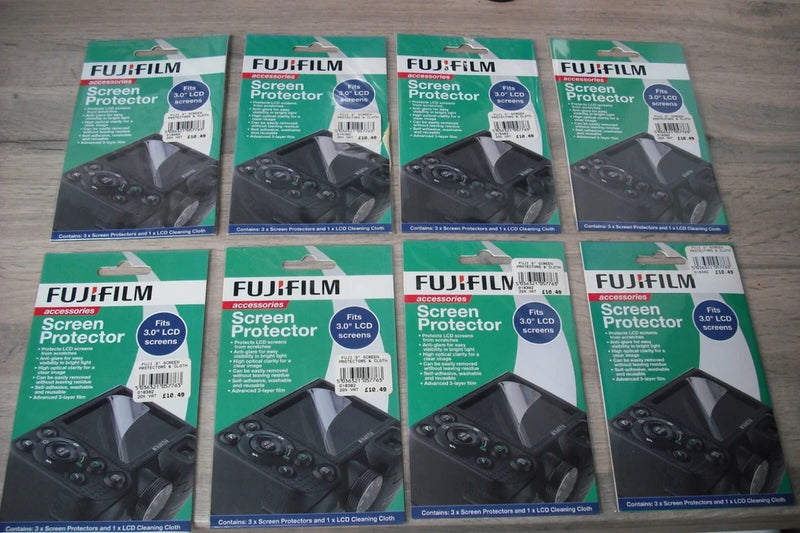 8  X 3   FUJIFILM  3.0" LCD SCREEN PROTECTORS