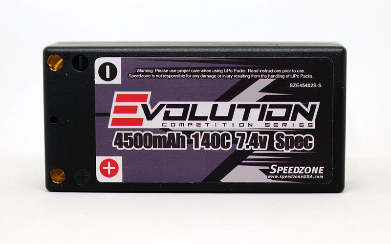Evolution 4500mAh 140C 2S 7.4V Spec Shorty Lipo Battery Pack Battery