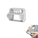 Drone accessory case hood with sunshade, gray shell with circular openings