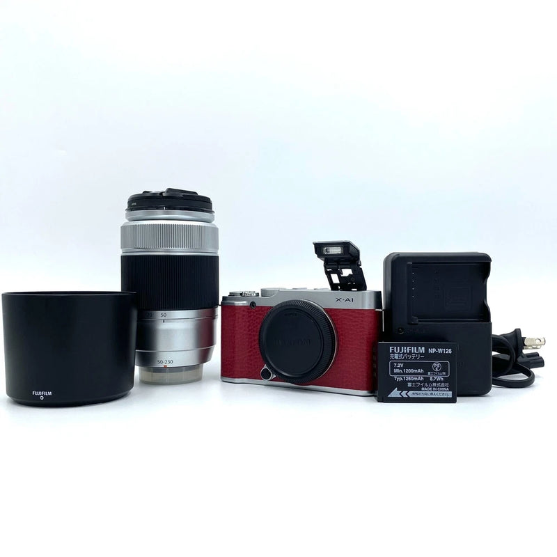 Fujifilm Fuji X-A1 16.3MP Mirrorless Digital Camera Body Red 50-230mm Lens [Exc]