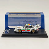 SW 1:64 911 993 #89 Racing Sports Model Diecast Metal Car White