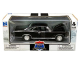 NEW RAY 1966 PONTIAC GTO 1/25 DIECAST MODEL CAR BLACK 71853 B