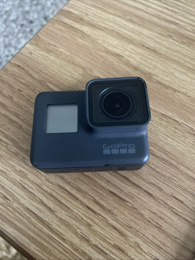 GoPro Hero 5 Black action camera with front lens and status screen