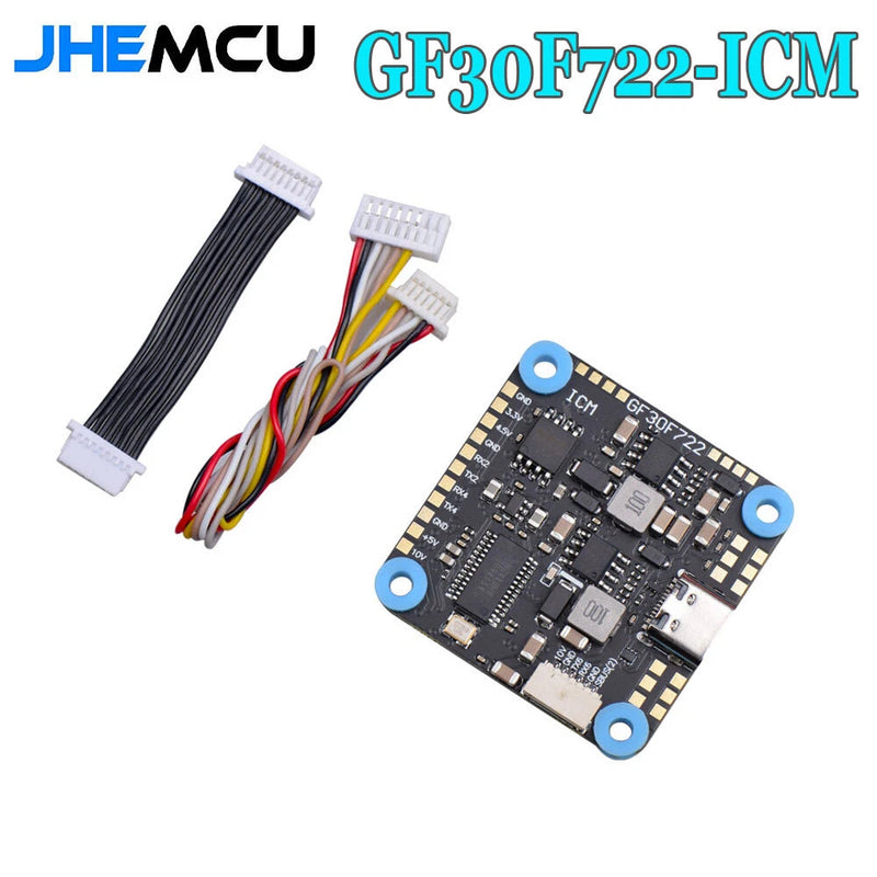 JHEMCU GF30F722-ICM F722 F7 Flight Controller 5V 10V Dual BEC for RC FPV Drone