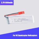 3.7V 600mAh 751862 JST Plug Li-po High Rate Battery for RC Helicopter Quadcopter