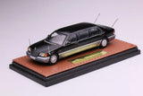 WTX 1:64 1994 Black 600Sel W140 Luxury Limousine Model Diecast Display Car