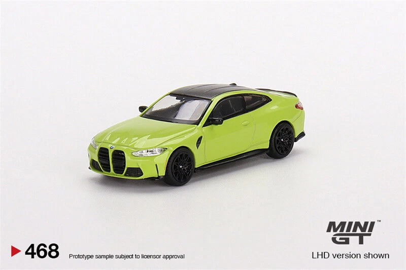 MINI GT 1:64  M4 Competition (G82) San Paulo Yellow LHD Diecast Model Car