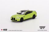 MINI GT 1:64  M4 Competition (G82) San Paulo Yellow LHD Diecast Model Car