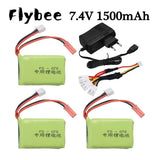 3¡Á 7.4V 1500mAh Lipo battery for FS-GT5 2.4G 6CH Transmitter FPV Racing RC Drone