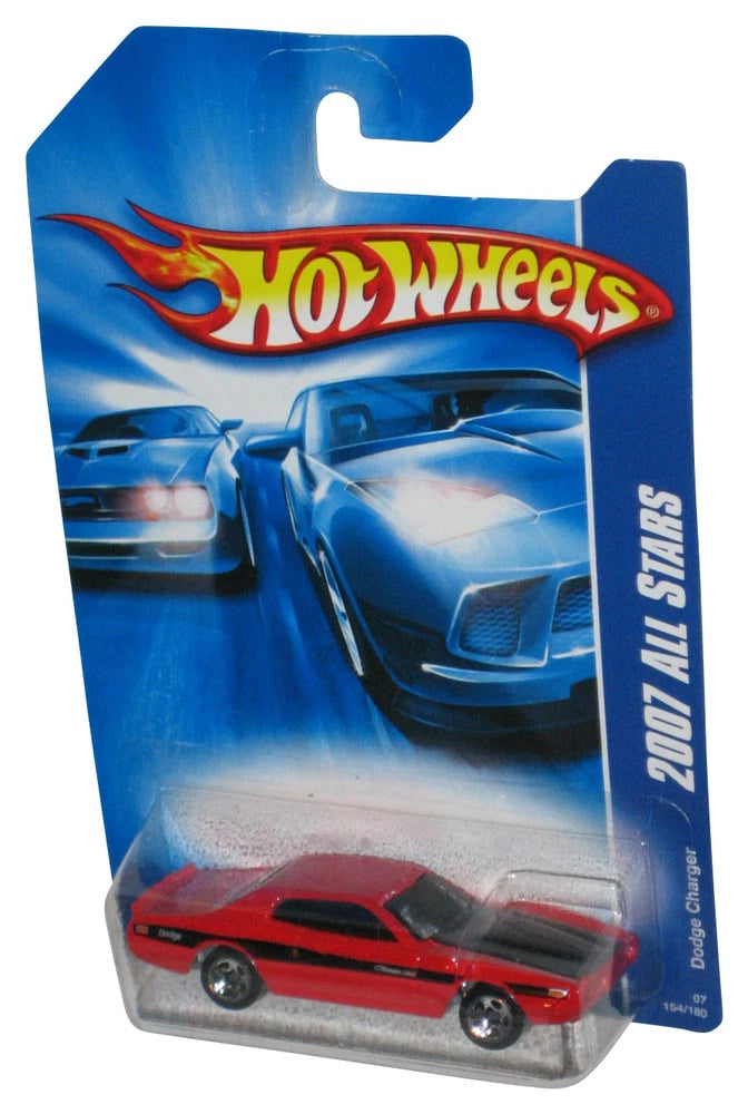 Hot Wheels 2007 All Stars (2006) Red Dodge Charger Toy Car 154/180