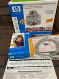 HP PhotoSmart A436 portable photo studio retail box with camera and HP paper