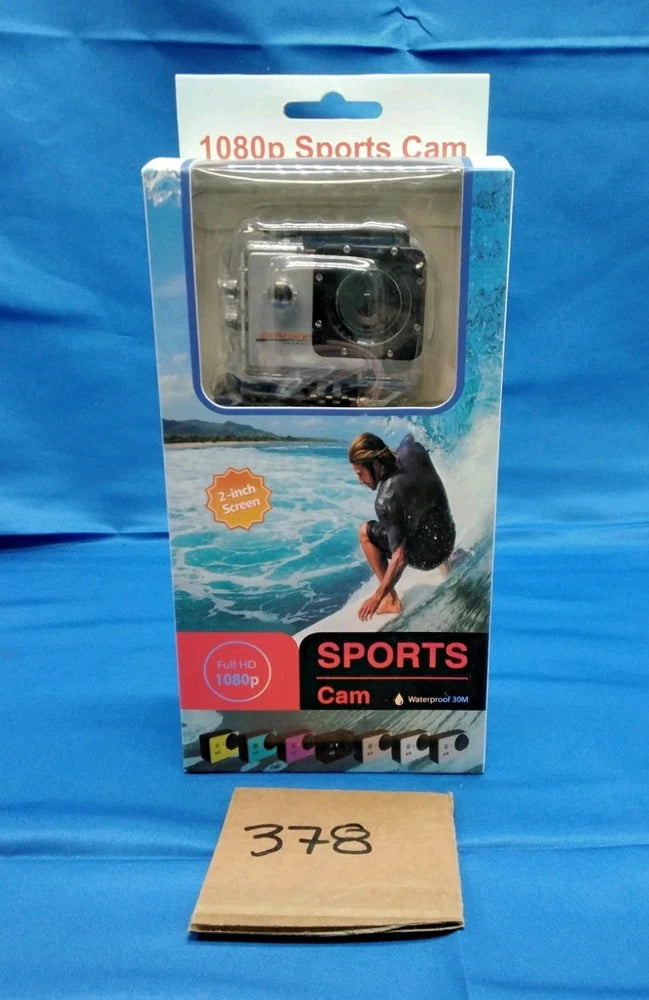 BNSF LOGO  Action Camera 1080P Sports Camera HD Action Cam Waterproof Black NIB