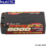 Gens Ace 60002S14D5 7.6V 6000mAh 2S 140C LiHV Shorty 5.0mm bullet Redline 2.0