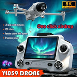 Drone HD Dual Camera Brushless UAV GPS Auto Return Follow Me Mini Toy Beginner D
