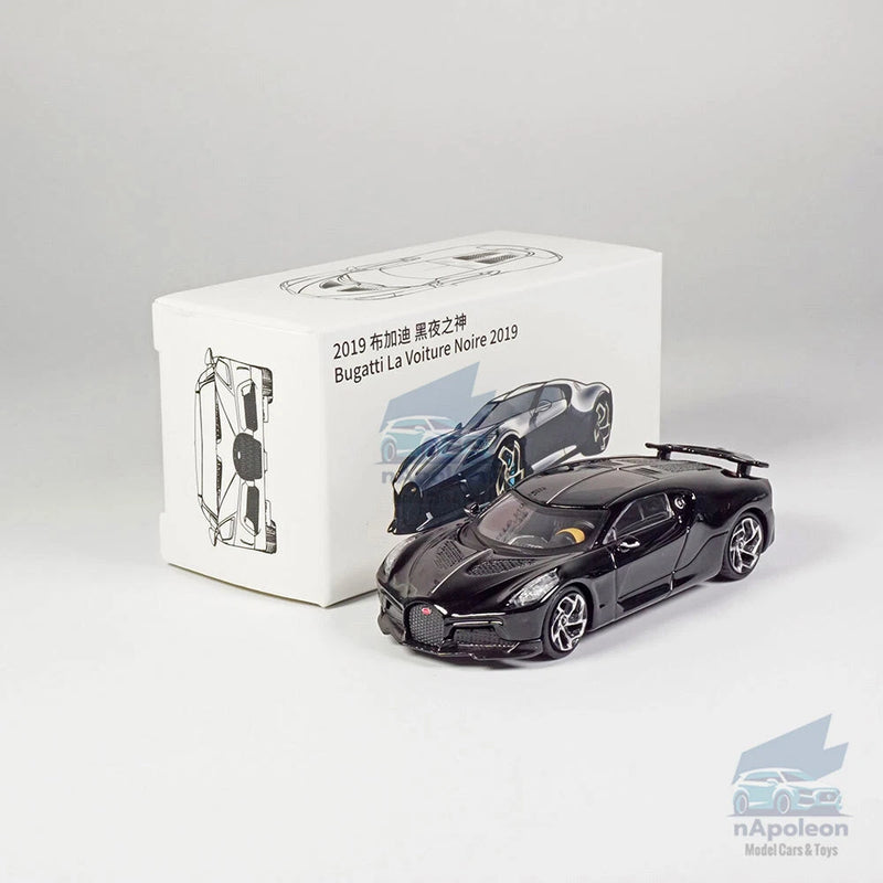 1:64 Bugatti LVN La Voiture Noire 2019 Model Car Diecast Vehicle Gift Collection