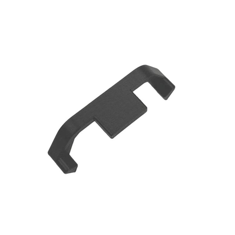 Drone battery reinforcement buckle, black plastic clamp with strap opening