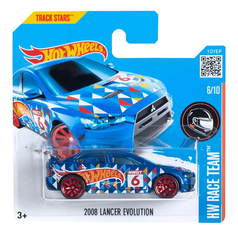 HOT WHEELS HW RACE TEAM 6/10 2008 LANCER EVOLUTION TRACK STARS 6/250 DHP42