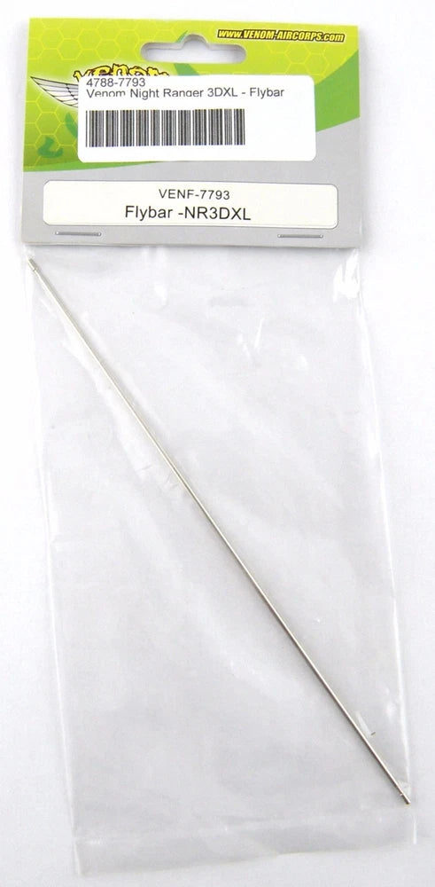 RC helicopter flybar rod accessory in retail package, Venom VENF-7793