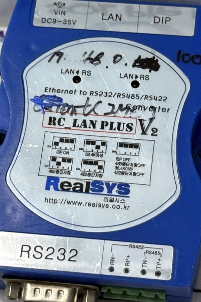 RealSYS RC_LAN PLUS V2 Ethernet to RS232/RS485/RS422 Converter RCLANPlusV2 Converter